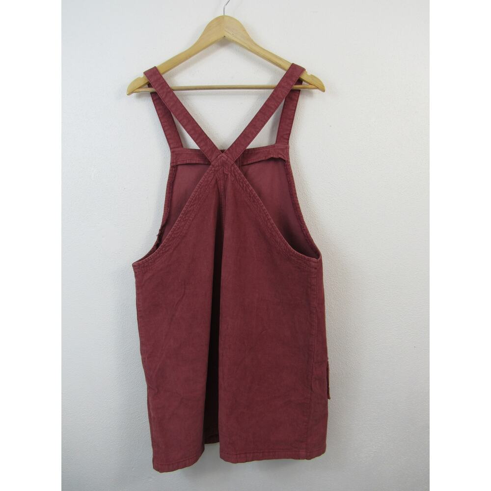 American Eagle Large Pink Corduroy Mini Dress Overall Y2K Dust Pink Preppy - Picture 6 of 6